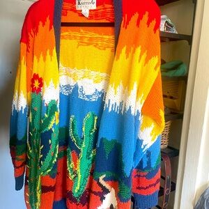 Hand knit vintage sweater by Knitting Needles